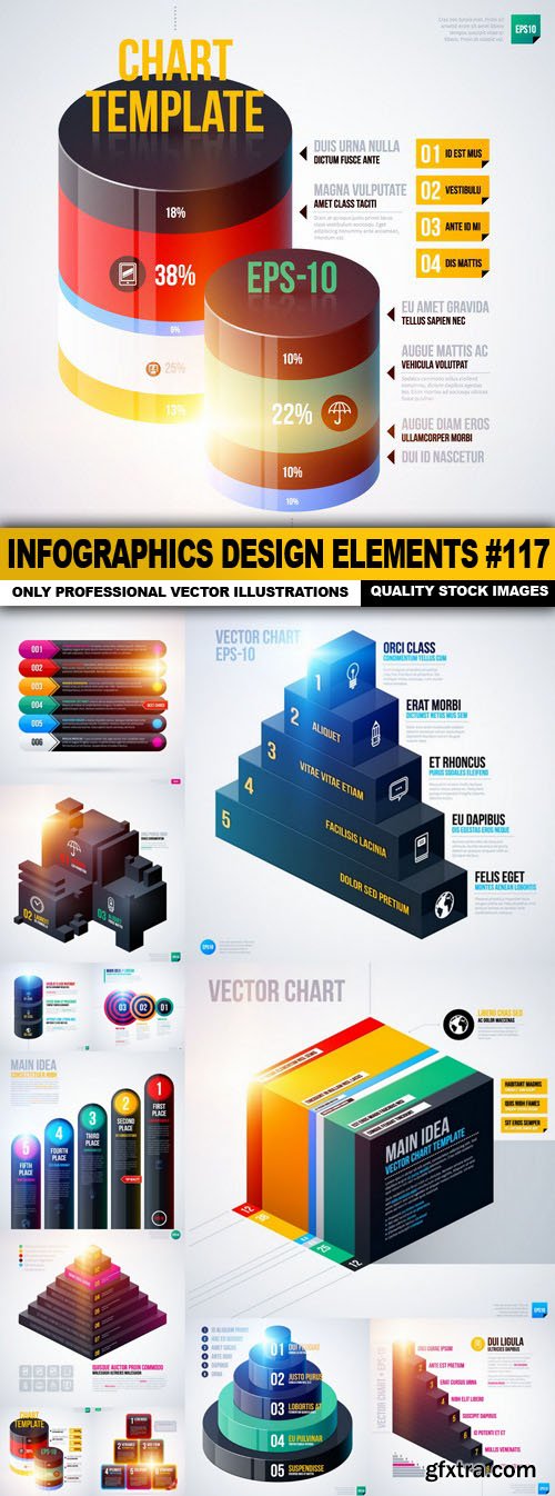 Infographics Design Elements #117 - 12 Vector