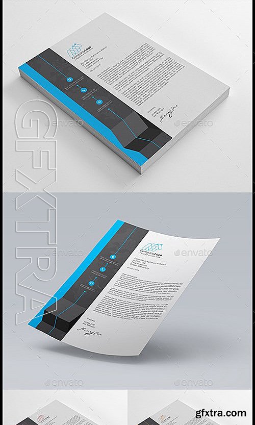 GraphicRiver - Letterhead Bundle 4 in 1 13210658