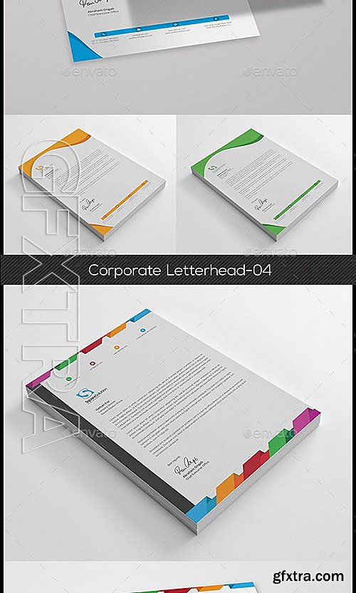 GraphicRiver - Letterhead Bundle 4 in 1 13210658