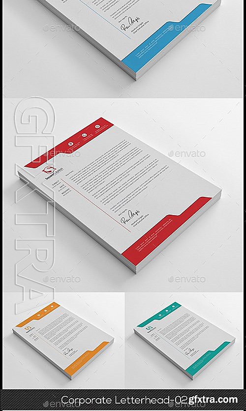 GraphicRiver - Letterhead Bundle 4 in 1 13210658