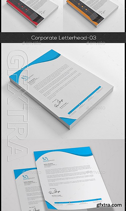 GraphicRiver - Letterhead Bundle 4 in 1 13210658