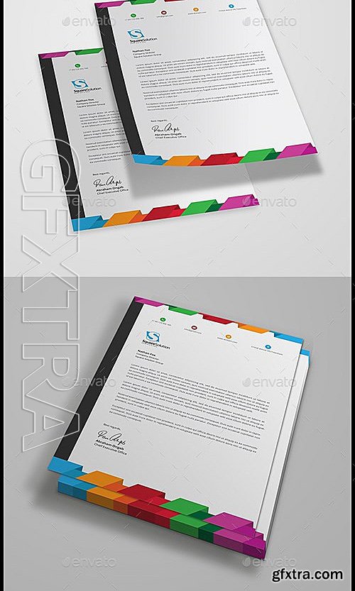 GraphicRiver - Letterhead Bundle 4 in 1 13210658