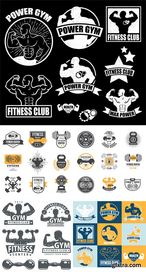 Gym and Fitness Sport Logos