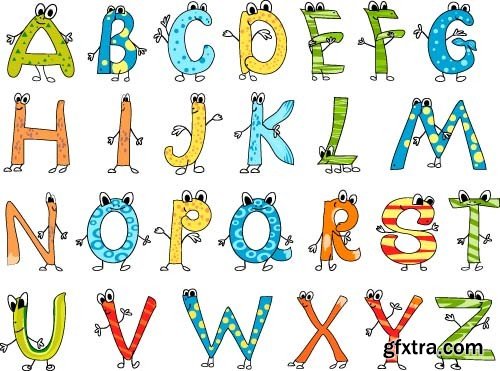 Cartoon alphabet