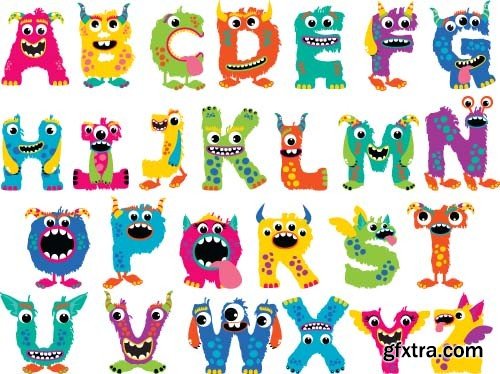 Cartoon alphabet