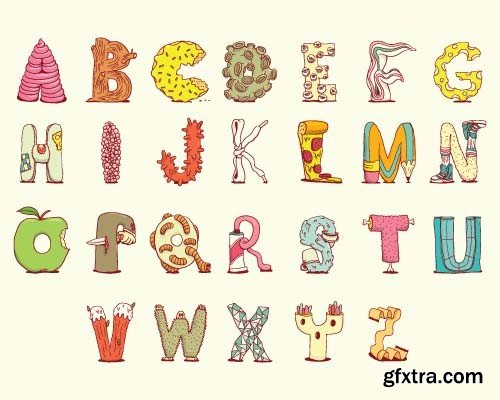 Cartoon alphabet