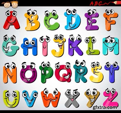 Cartoon alphabet