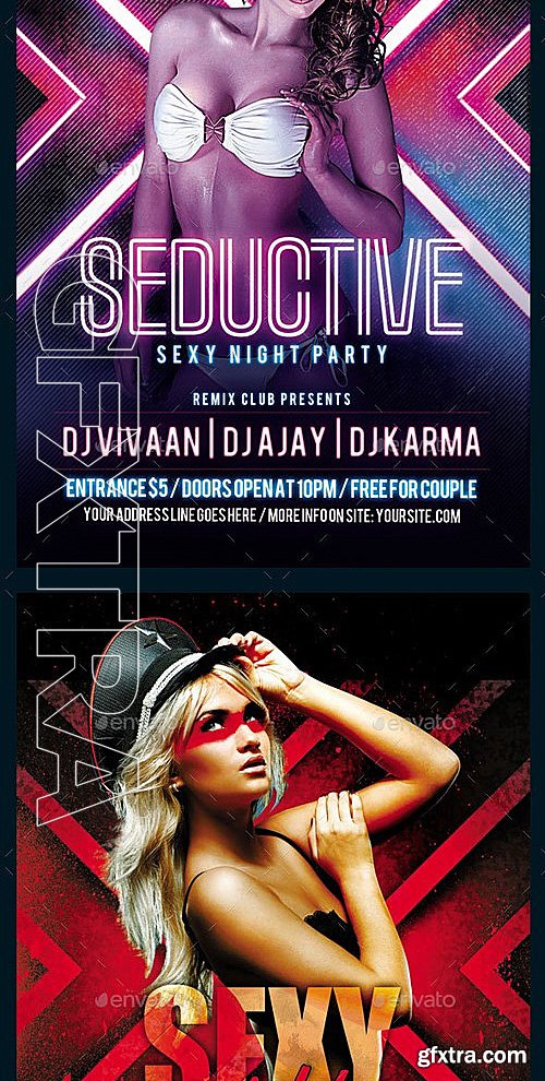 GraphicRiver - Bundle of 4 Sexy Party Flyers 1311642