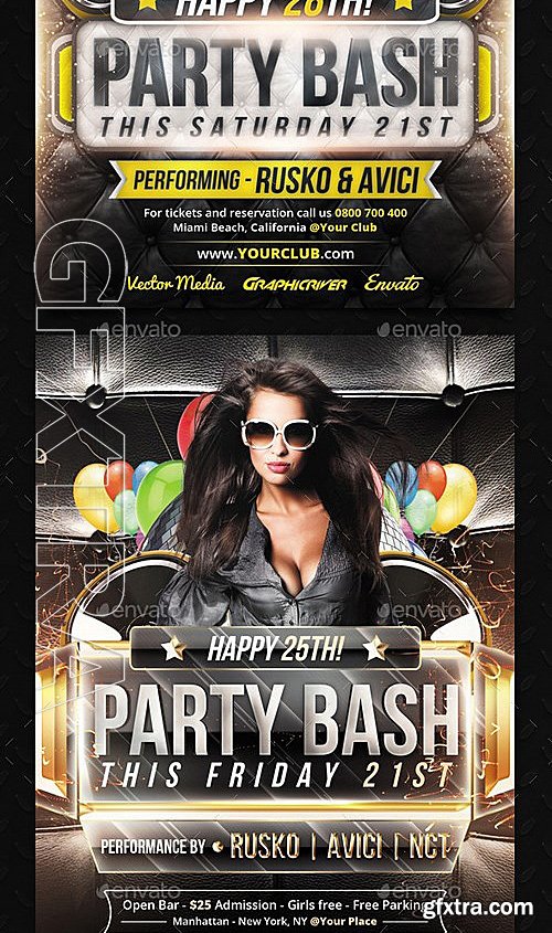 GraphicRiver - Birthday Party - Flyers Bundle 12755283