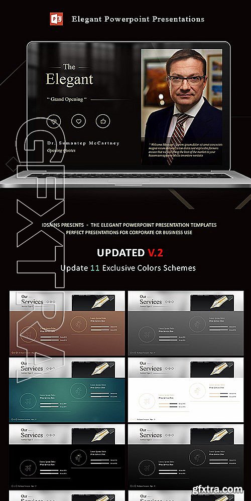 GraphicRiver - The ELEGANT - Powerpoint Presentations 13346674