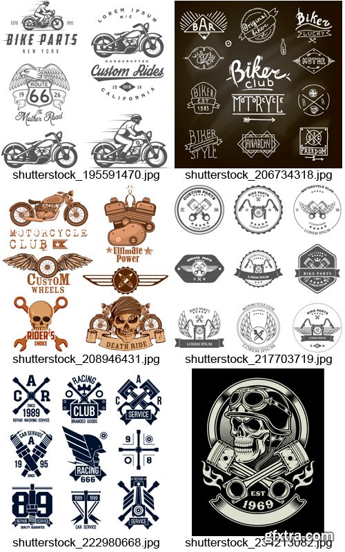 Amazing SS - Motorcycle Design Elements 2, 25xEPS