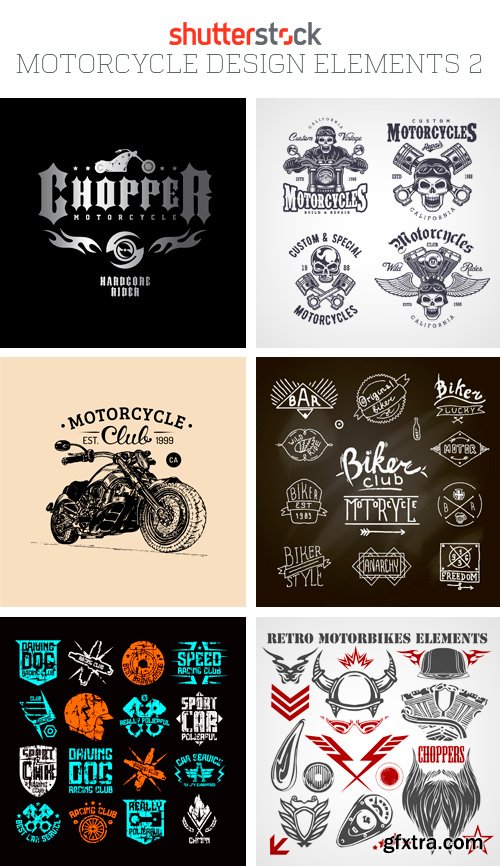 Amazing SS - Motorcycle Design Elements 2, 25xEPS