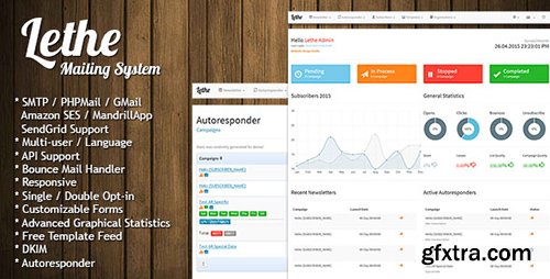 CodeCanyon - Lethe v2.0 - PHP Newsletter & Mailing System - 7663734