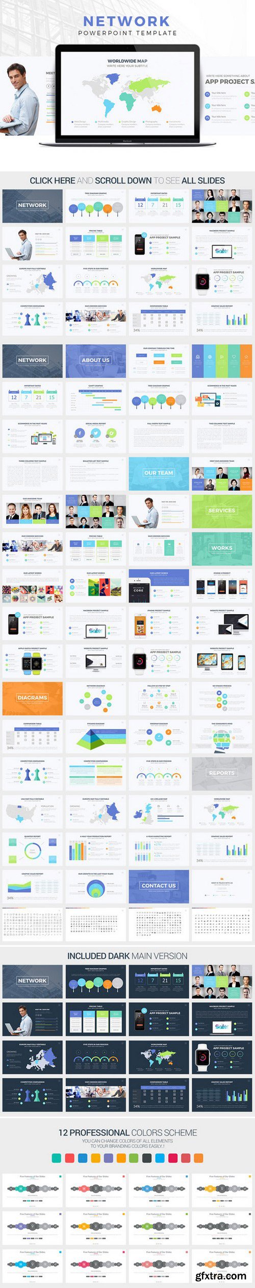 CM - Network Powerpoint Template 412041