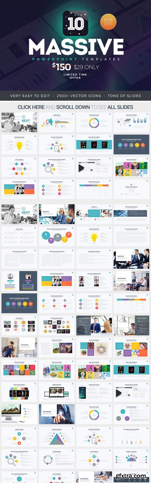 CM - Massive PowerPoint Template Bundle 412060