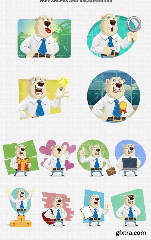 Corporate Bear Cartoon Character Ultimate Bundle