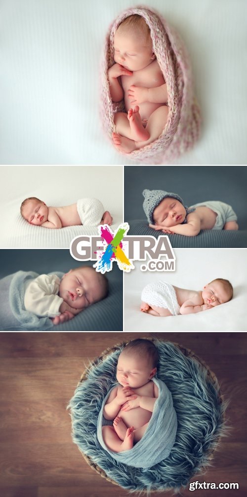 Stock Photo - Sleeping Cute Baby 2