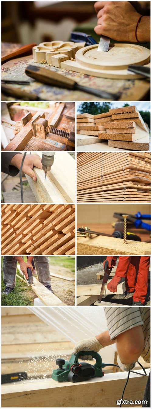 Carpenter, board - Stock photo