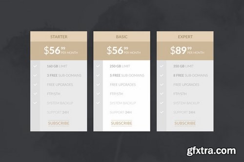 CM - Pricing tables bundle 402889