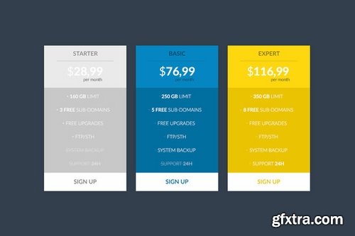 CM - Pricing tables bundle 402889