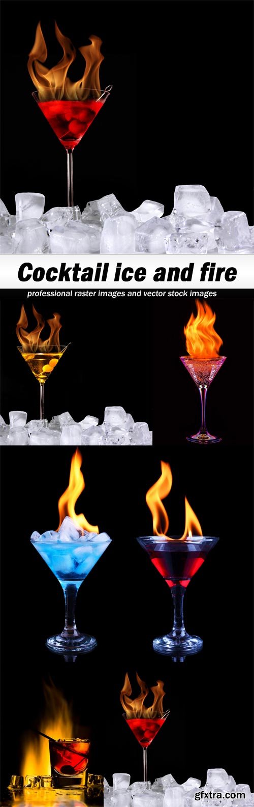 Cocktail ice and fire