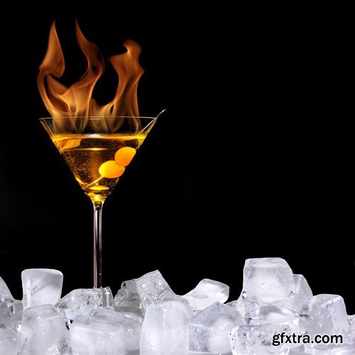 Cocktail ice and fire