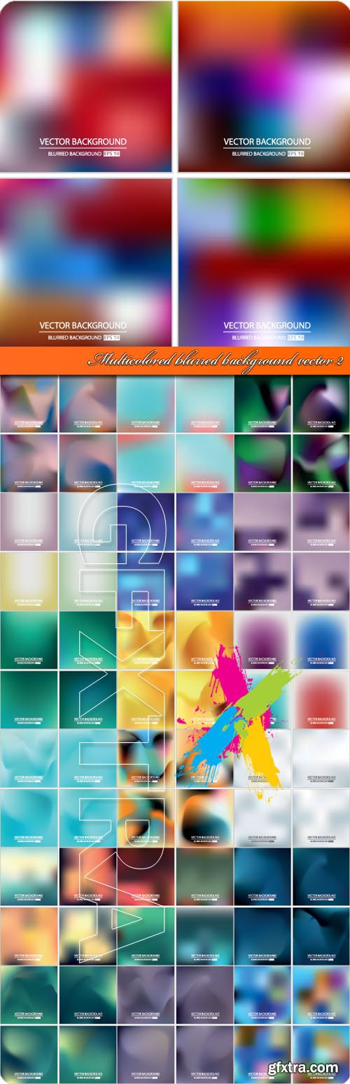 Multicolored blurred background vector 2