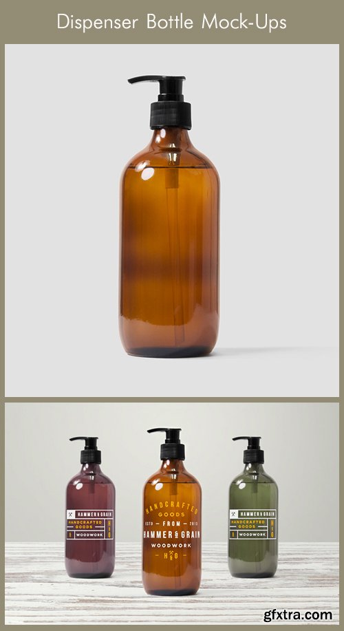 Dispenser Bottle Mock-Ups