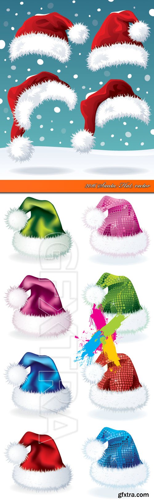 2016 Santa Hat vector