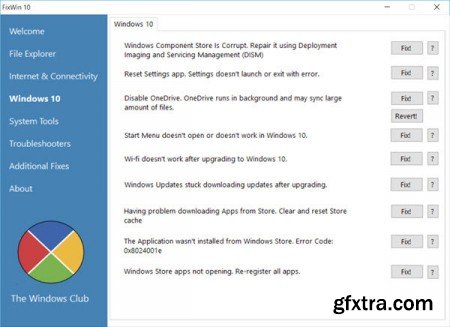 FixWin v10 for Windows 10 Portable