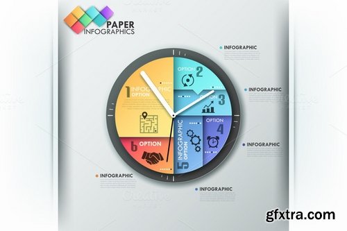 CM - Paper Infographic Templates Bundle 410418