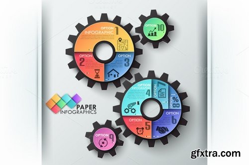 CM - Paper Infographic Templates Bundle 410418