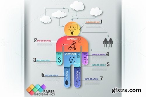 CM - Paper Infographic Templates Bundle 410418