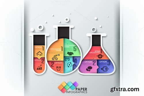 CM - Paper Infographic Templates Bundle 410418