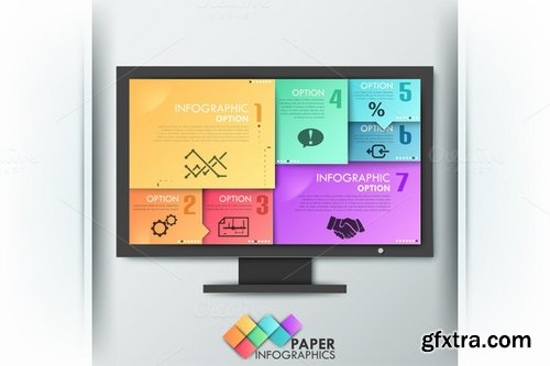 CM - Paper Infographic Templates Bundle 410418