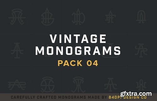 CM - 15 Vintage Monograms Pack 04 348583