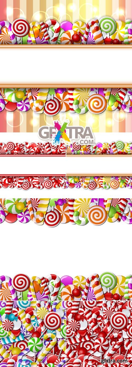 Candy Backgrounds Vector