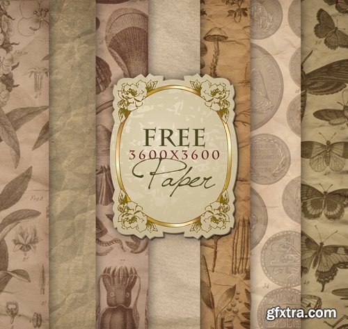 Paper Background Textures in Vintage Style, part 6