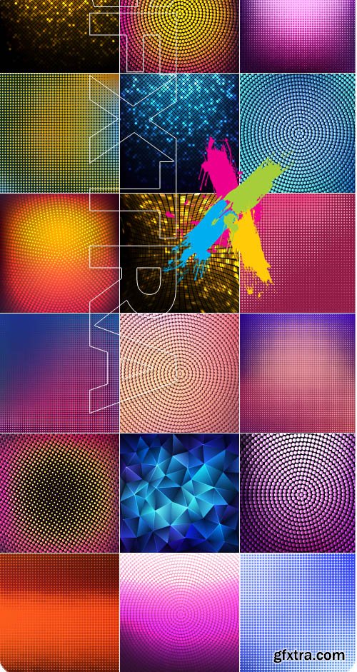 Colored mosaic vector background 11