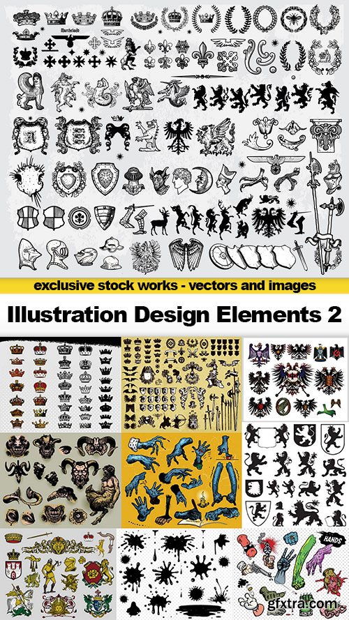 Illustration Design Elements 2 - 25x EPS