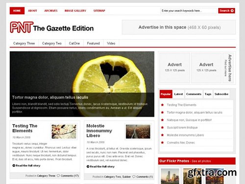 WooThemes - Gazette Edition v2.10.1 - WordPress Theme