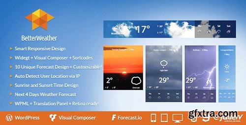 CodeCanyon - Better Weather v2.0.3 - WordPress and Visual Composer Widget - 7724257