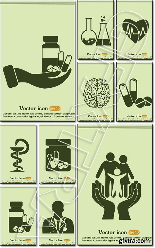 Icon Vial of medicine - Vector