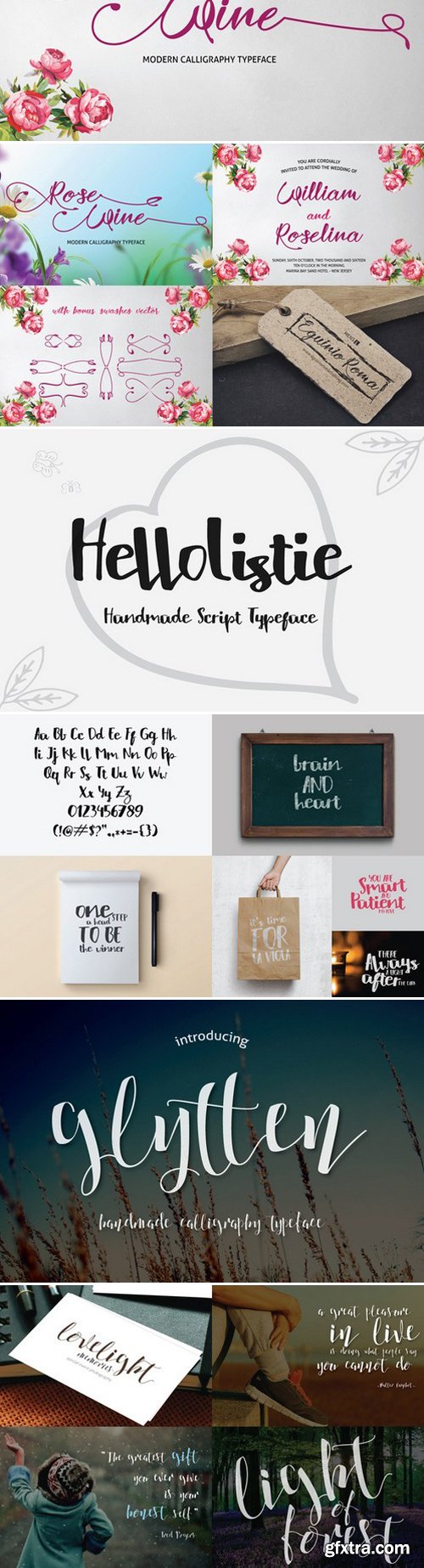 CM - The Script Font Bundle 415048