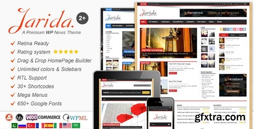 ThemeForest - Jarida v2.3.2 - Responsive WordPress News, Magazine, Blog - 4309191