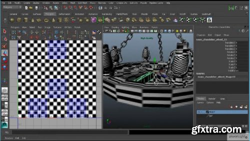 Interior UV and Texture Tips in Maya