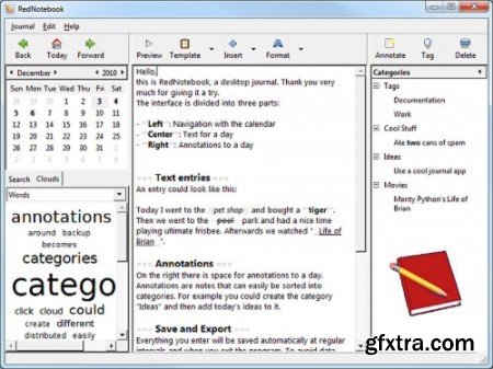 RedNotebook v1.10.4 Multilingual (+ Portable)