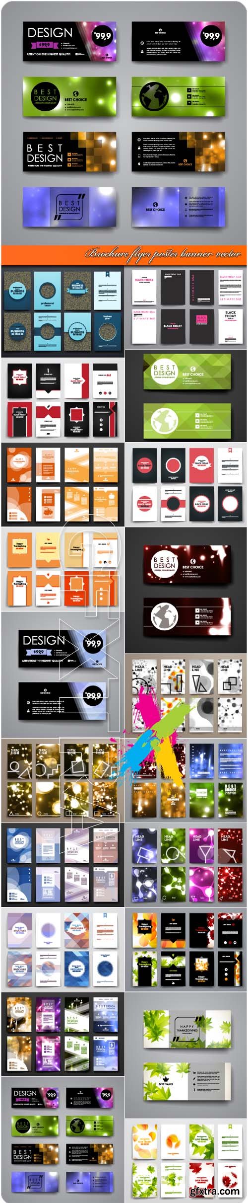 Brochure flyer poster banner vector