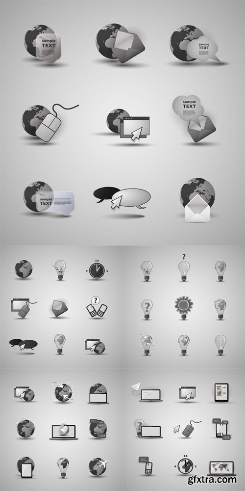 Vector Website Icons Collection Set