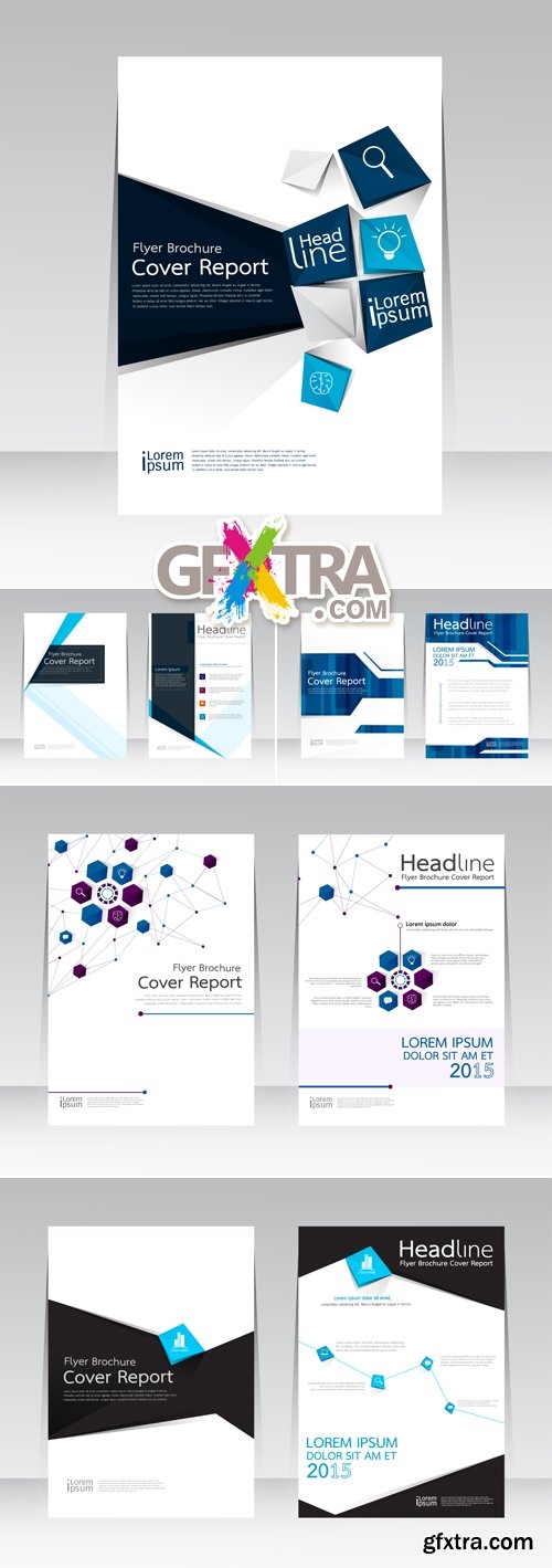 Business Brochure Templates Vector 8